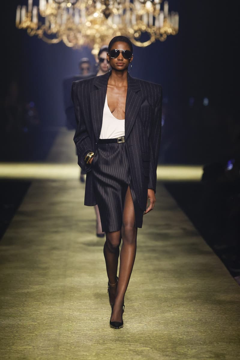 Saint Laurent 2023fw fashion show PFW