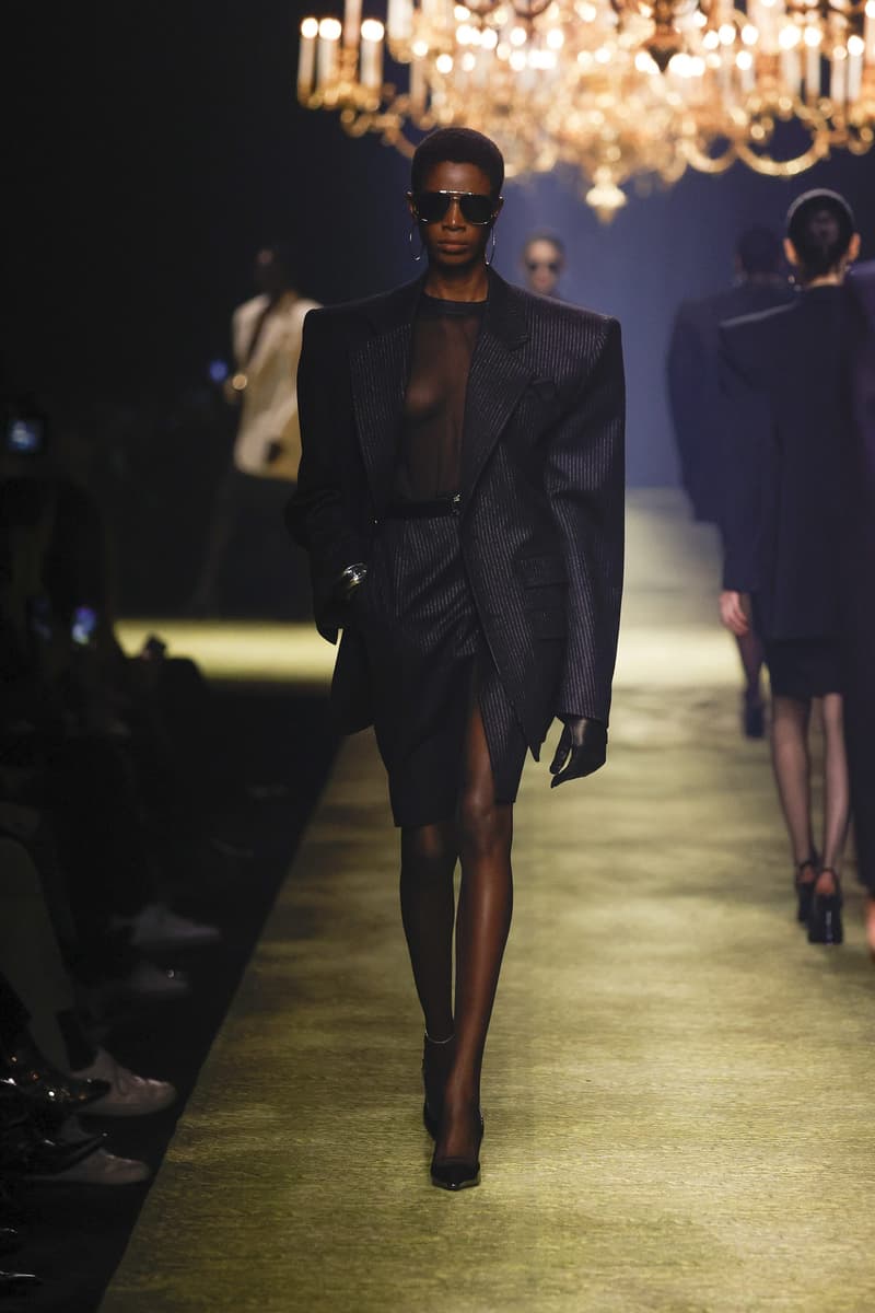 Saint Laurent 2023fw fashion show PFW