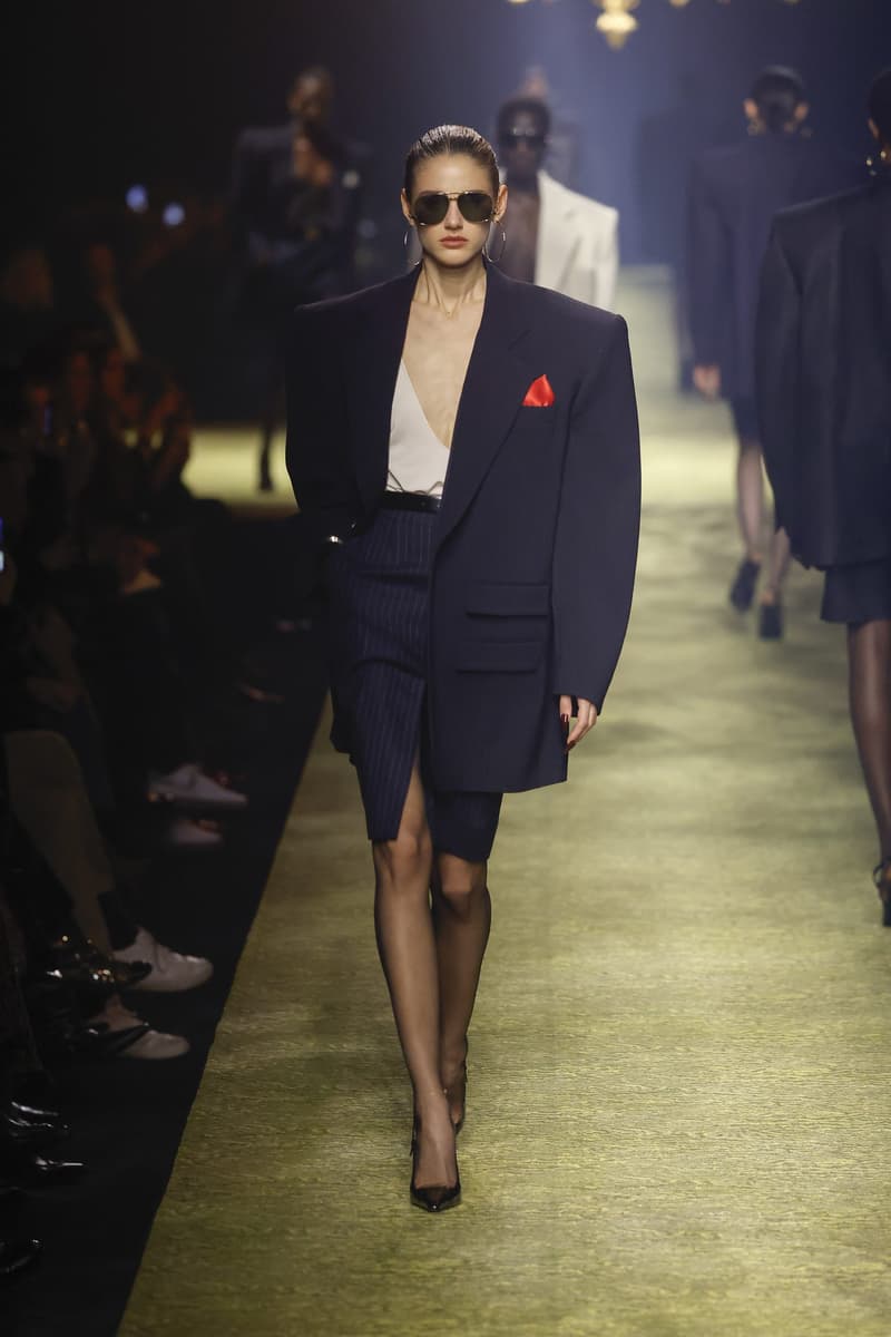 Saint Laurent 2023fw fashion show PFW