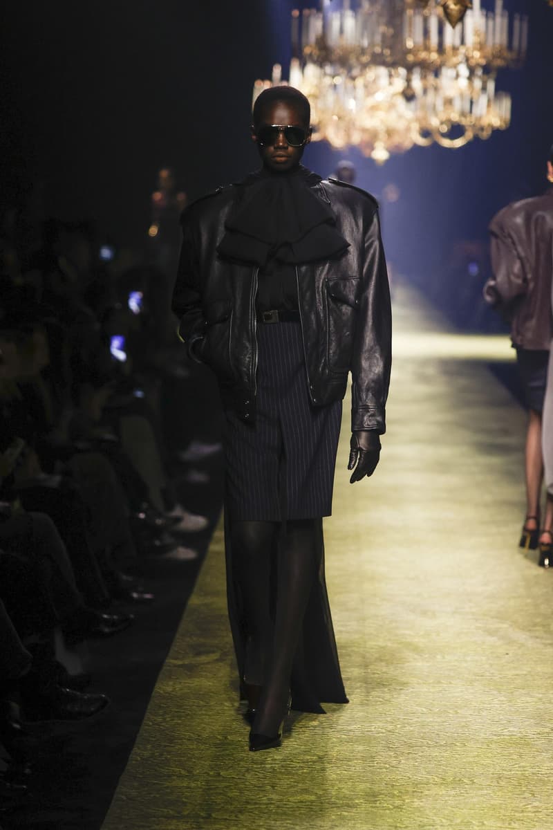 Saint Laurent 2023fw fashion show PFW