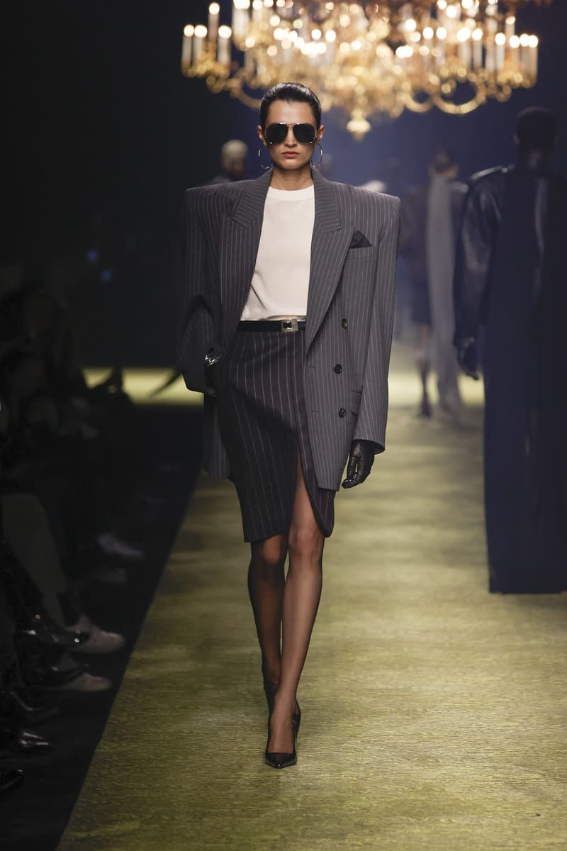 Saint Laurent 2023fw fashion show PFW