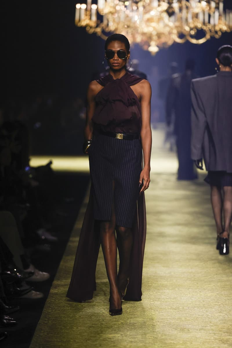 Saint Laurent 2023fw fashion show PFW