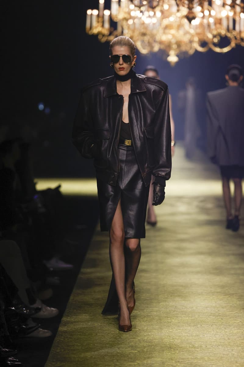 Saint Laurent 2023fw fashion show PFW