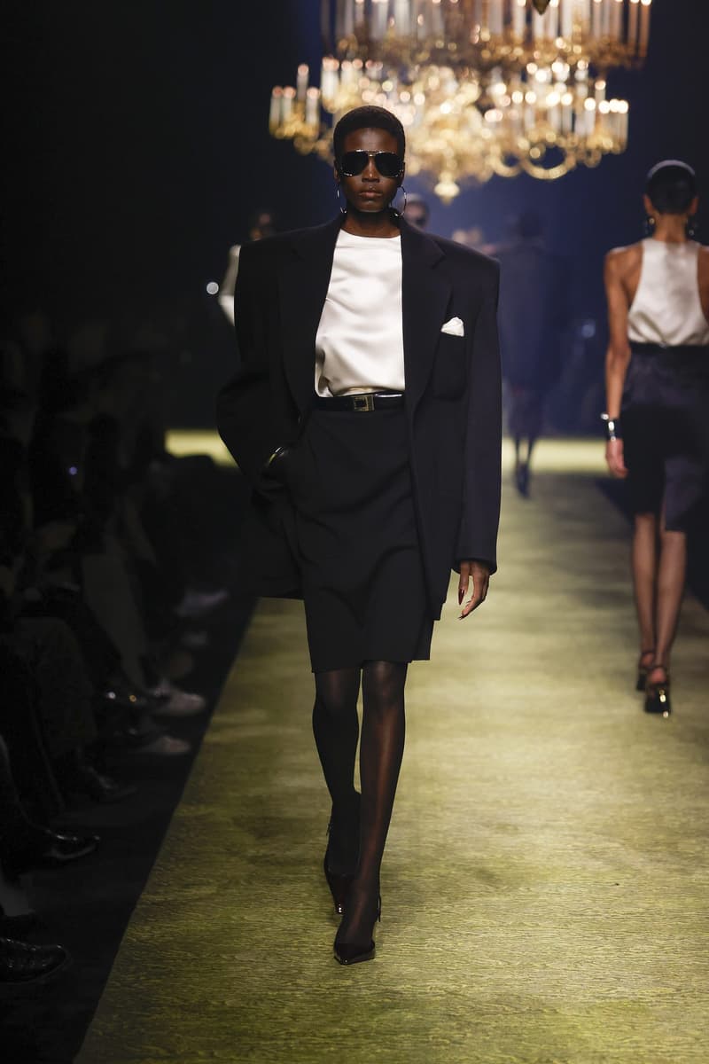 Saint Laurent 2023fw fashion show PFW