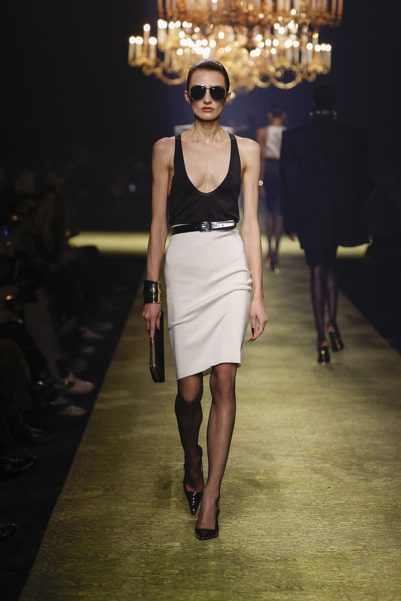 Saint Laurent 2023fw fashion show PFW