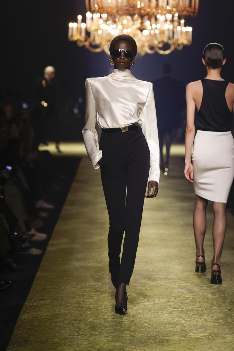 Saint Laurent 2023fw fashion show PFW