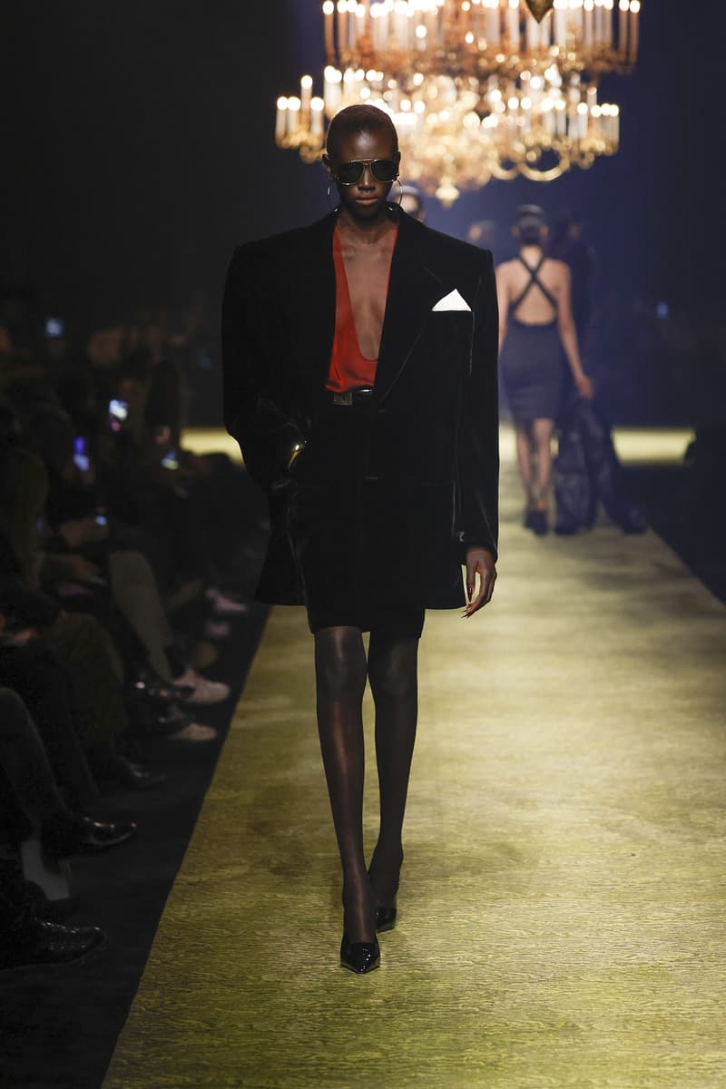 Saint Laurent 2023fw fashion show PFW