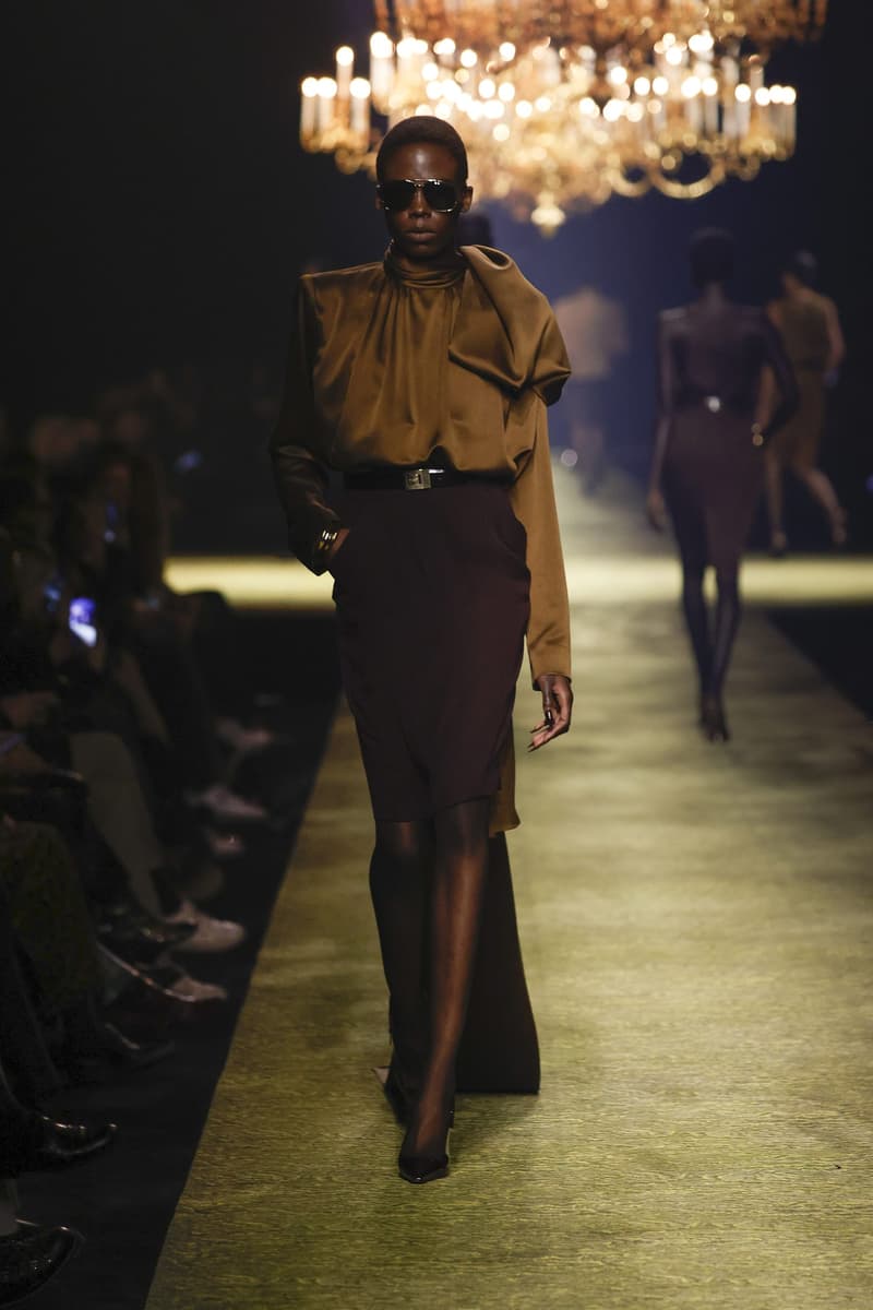 Saint Laurent 2023fw fashion show PFW