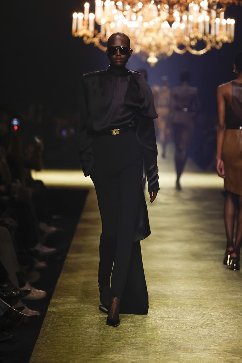 Saint Laurent 2023fw fashion show PFW