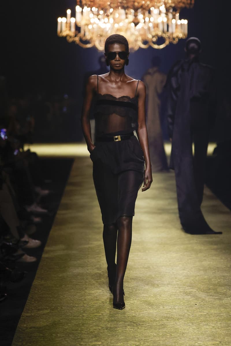 Saint Laurent 2023fw fashion show PFW