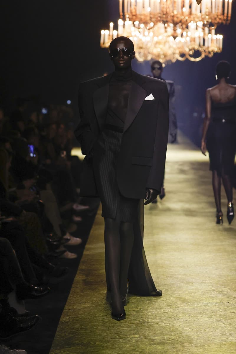 Saint Laurent 2023fw fashion show PFW