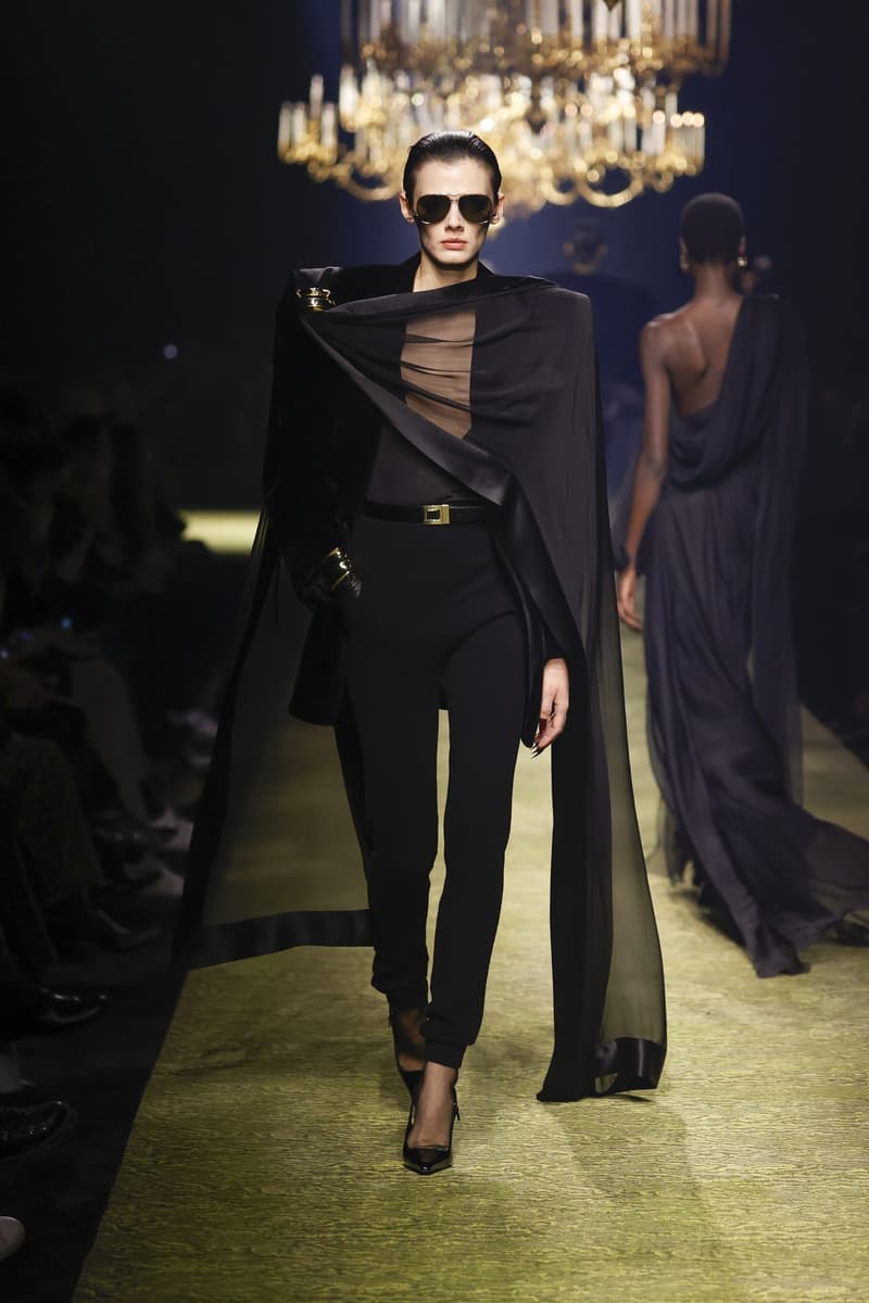 Saint Laurent 2023fw fashion show PFW