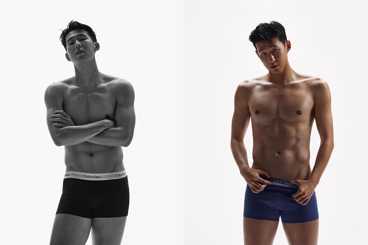 son heung min Calvin klein styling shoot 2023