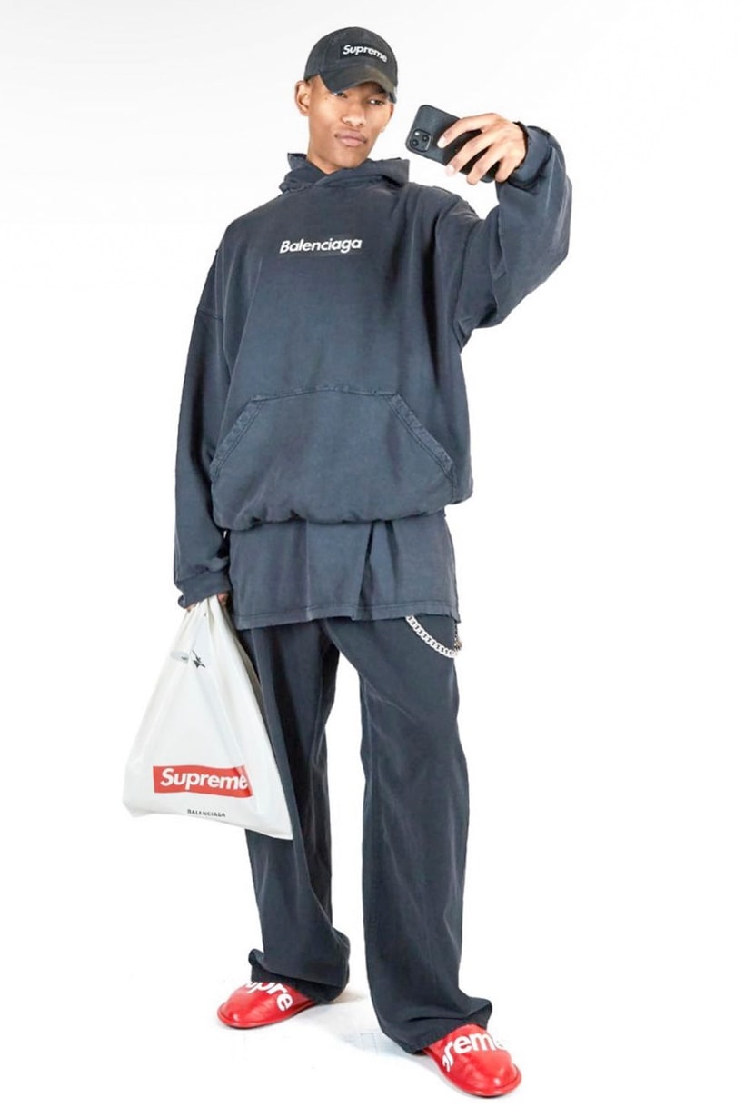 balenciaga supreme canelled collabration lookbook 2023 ss release