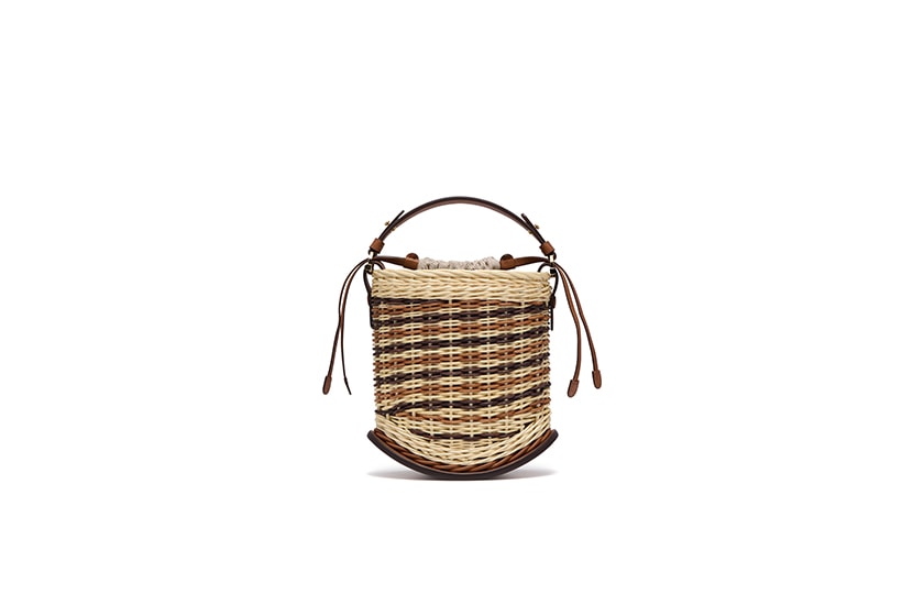 Delvaux Pin Mini Bucket Osier 2023 ss new Handbags