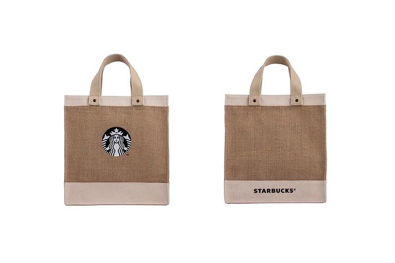 Starbucks 2023 spring new thermos Vacuum bottle Cotton linen Tote Bag