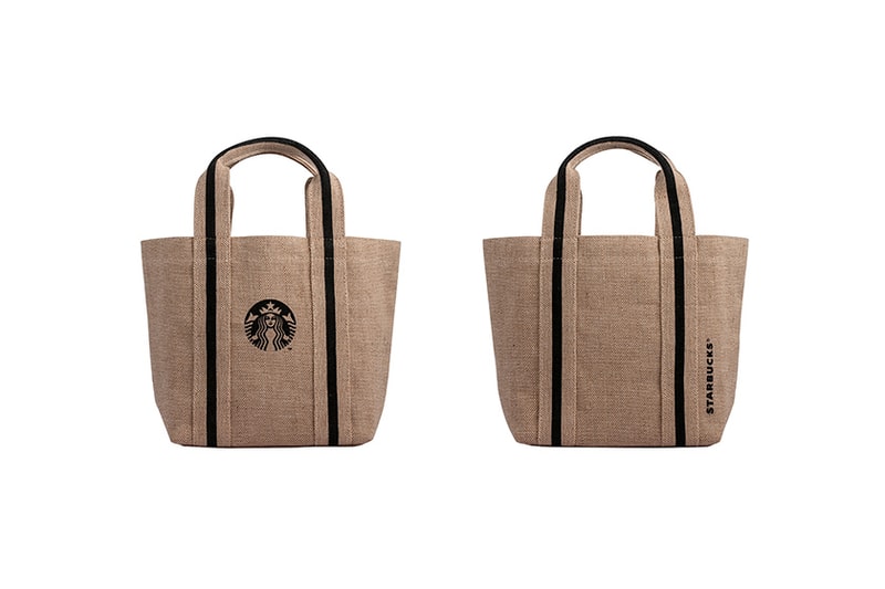 Starbucks 2023 spring new thermos Vacuum bottle Cotton linen Tote Bag
