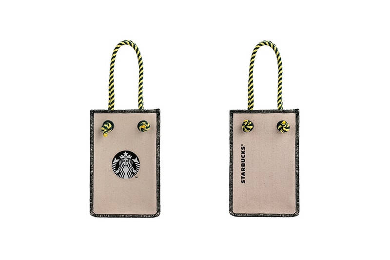 Starbucks 2023 spring new thermos Vacuum bottle Cotton linen Tote Bag