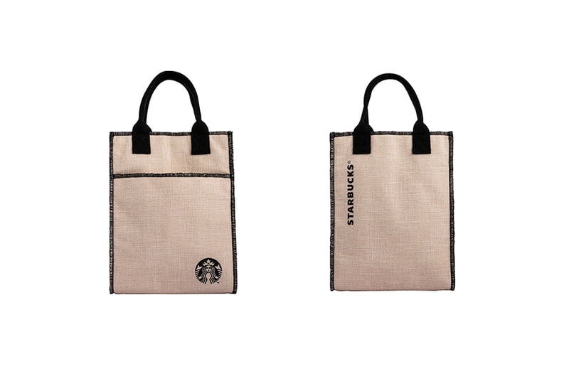 Starbucks 2023 spring new thermos Vacuum bottle Cotton linen Tote Bag