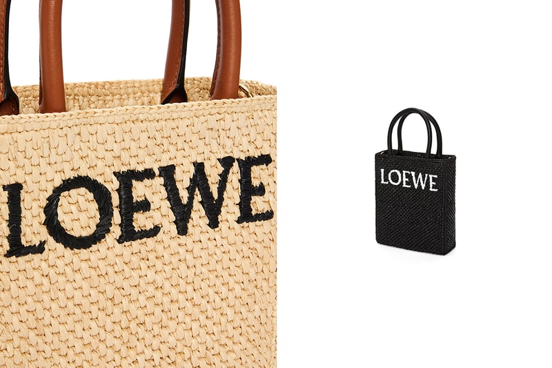 LOEWE Paulas Ibiza Standard A5 A4 Tote bag in raffia