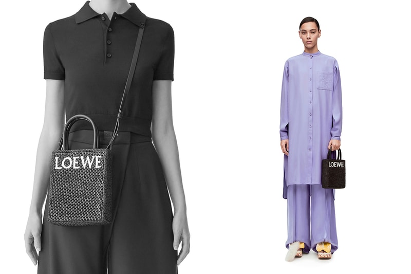 LOEWE Paulas Ibiza Standard A5 A4 Tote bag in raffia