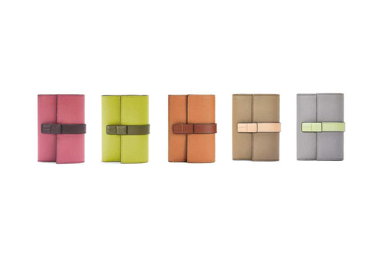 Loewe mini wallets small leather goods for 2023 spring color