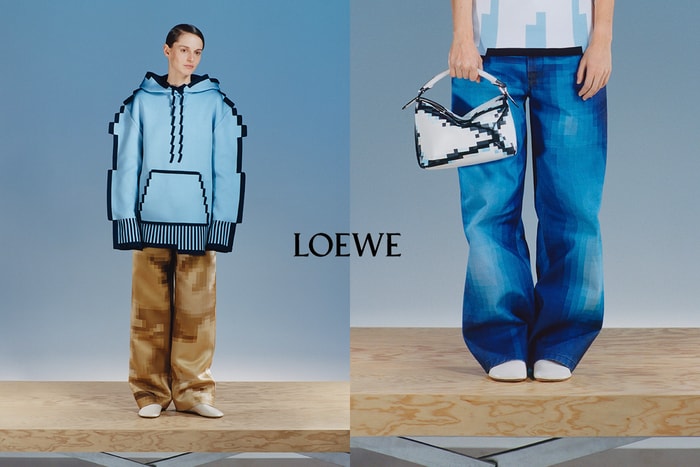一秒變超可愛電玩角色:LOEWE 全新像素系列,2D 連帽衫、手袋...!