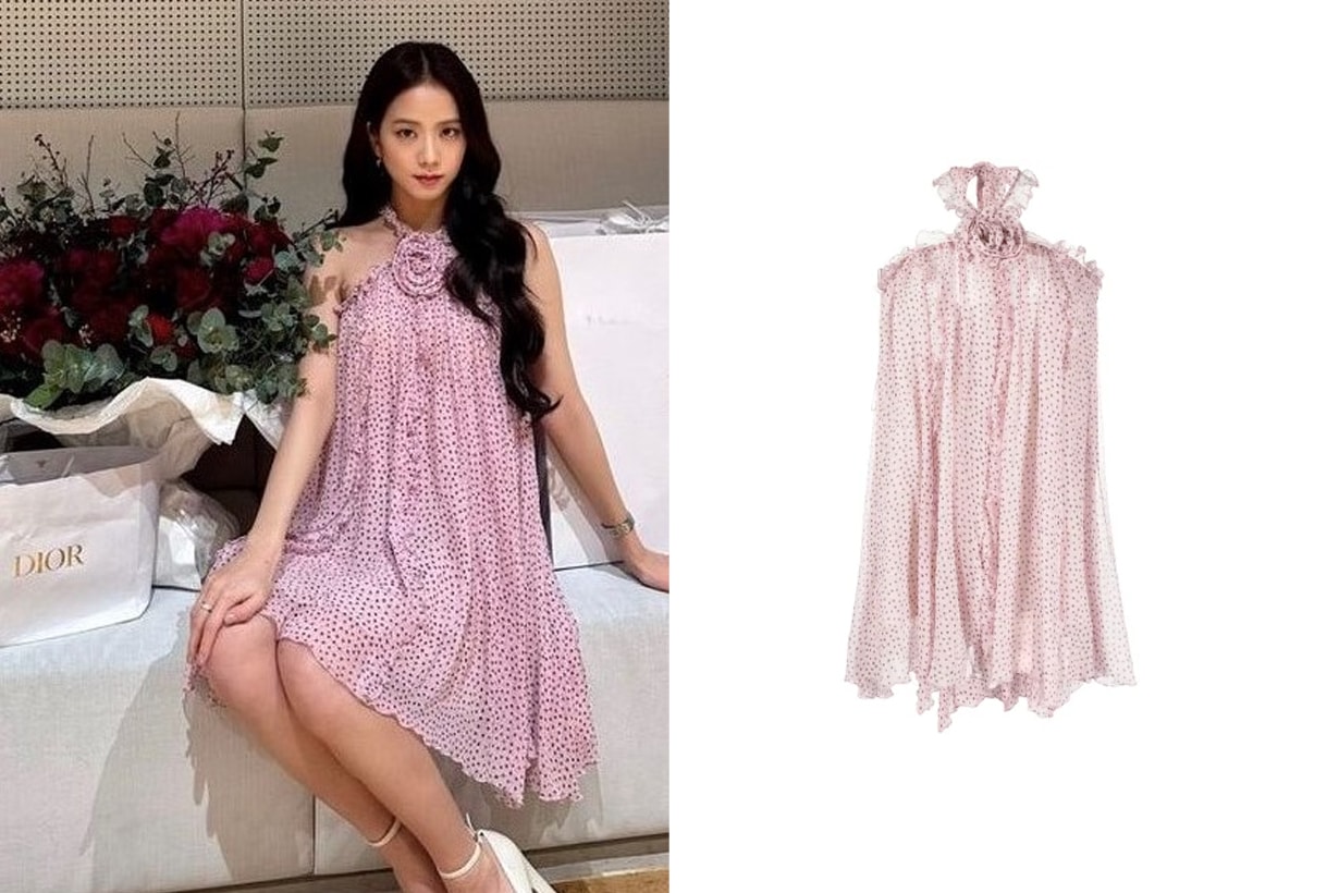 jennie jisoo Blumarine jeans dress brand sexy sweet