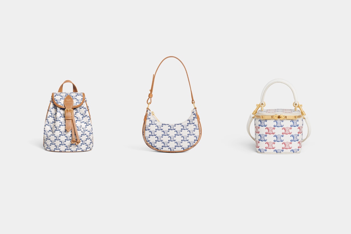 celine tennis triomphe new color handbags clothes small leather accessories 2023 summer