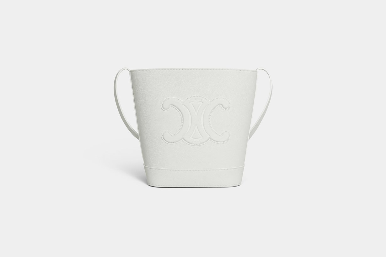 celine 2023 ss triomphe white handbags select price