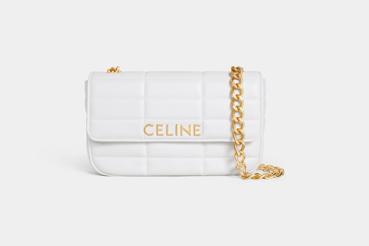 celine 2023 ss triomphe white handbags select price
