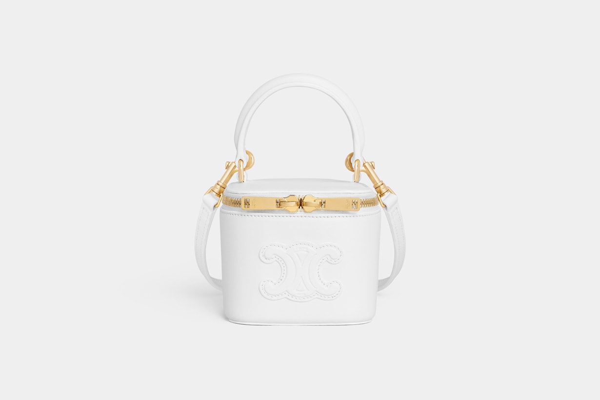 celine 2023 ss triomphe white handbags select price