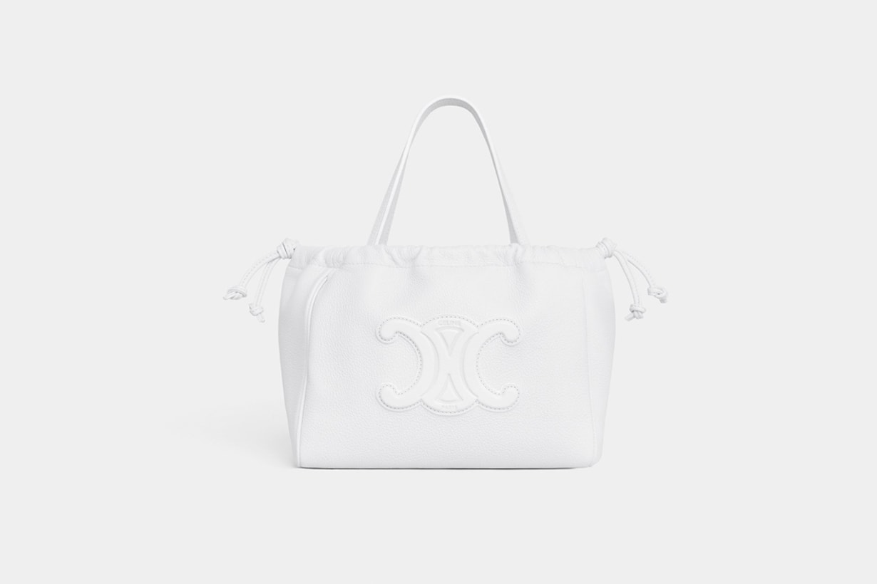 celine 2023 ss triomphe white handbags select price