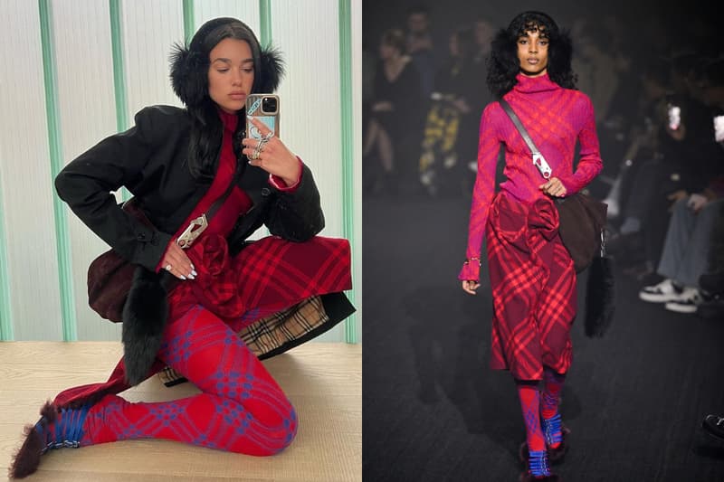 Dua Lipa Burberry Daniel Lee FW23 2023 秋冬