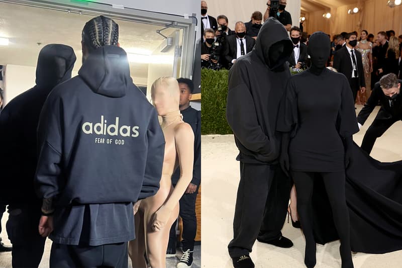 kanye west wife Bianca censori recreated Kim kardashian met gala 2021 look