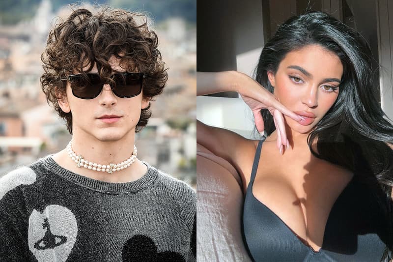 Kylie jenner seen driving timothee chalamet house dating rumors