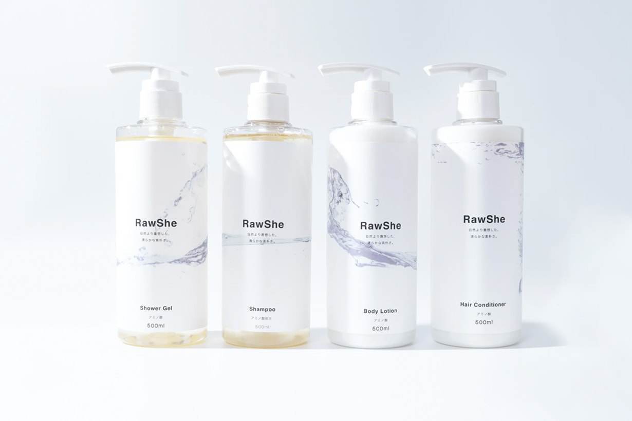rawshe taiwan brand simple body shower shampoo lotion