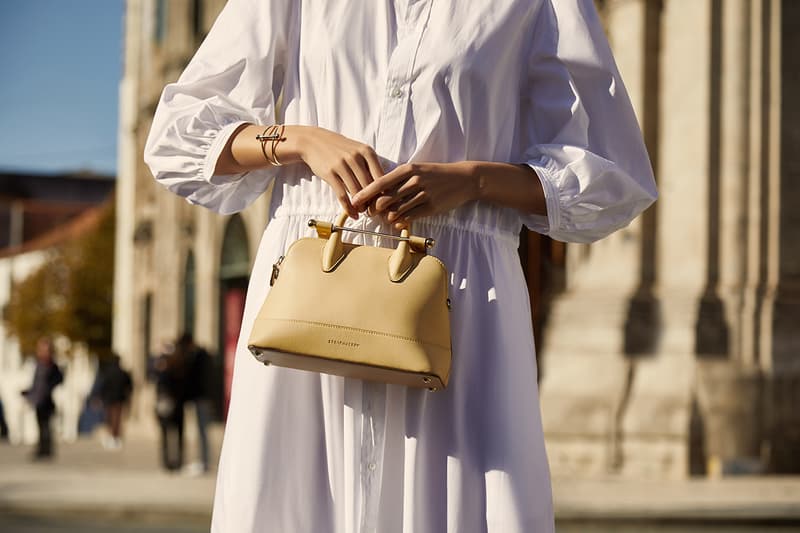Strathberry 2023 summer Blush Rose Oat Dome Bag Bucket Bags