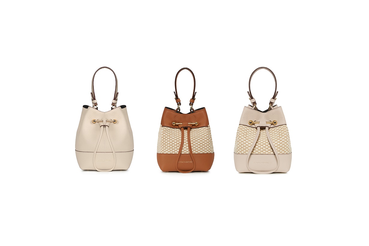 Strathberry 2023 summer Blush Rose Oat Dome Bag Bucket Bags