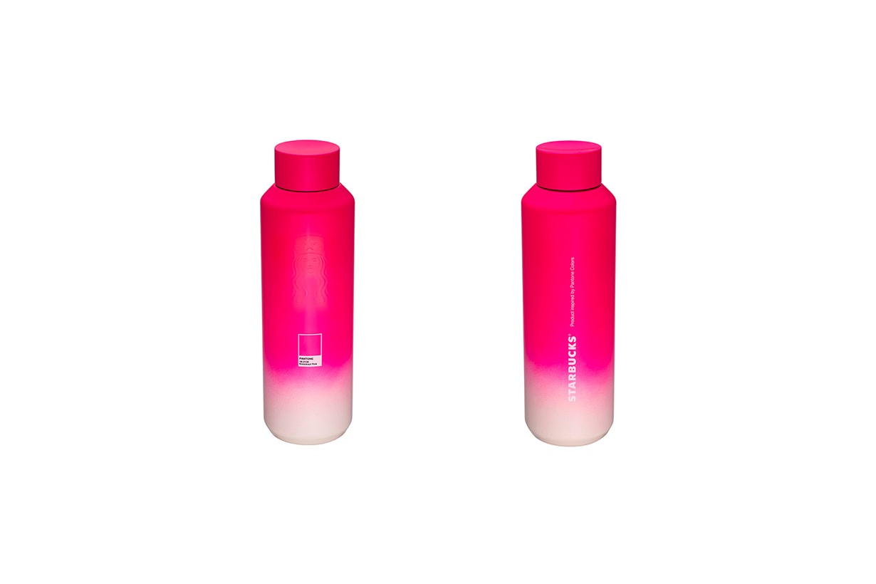 STARBUCKS x Pantone Knockout Pink Cockatoo Brilliant Blue Mug Bottle