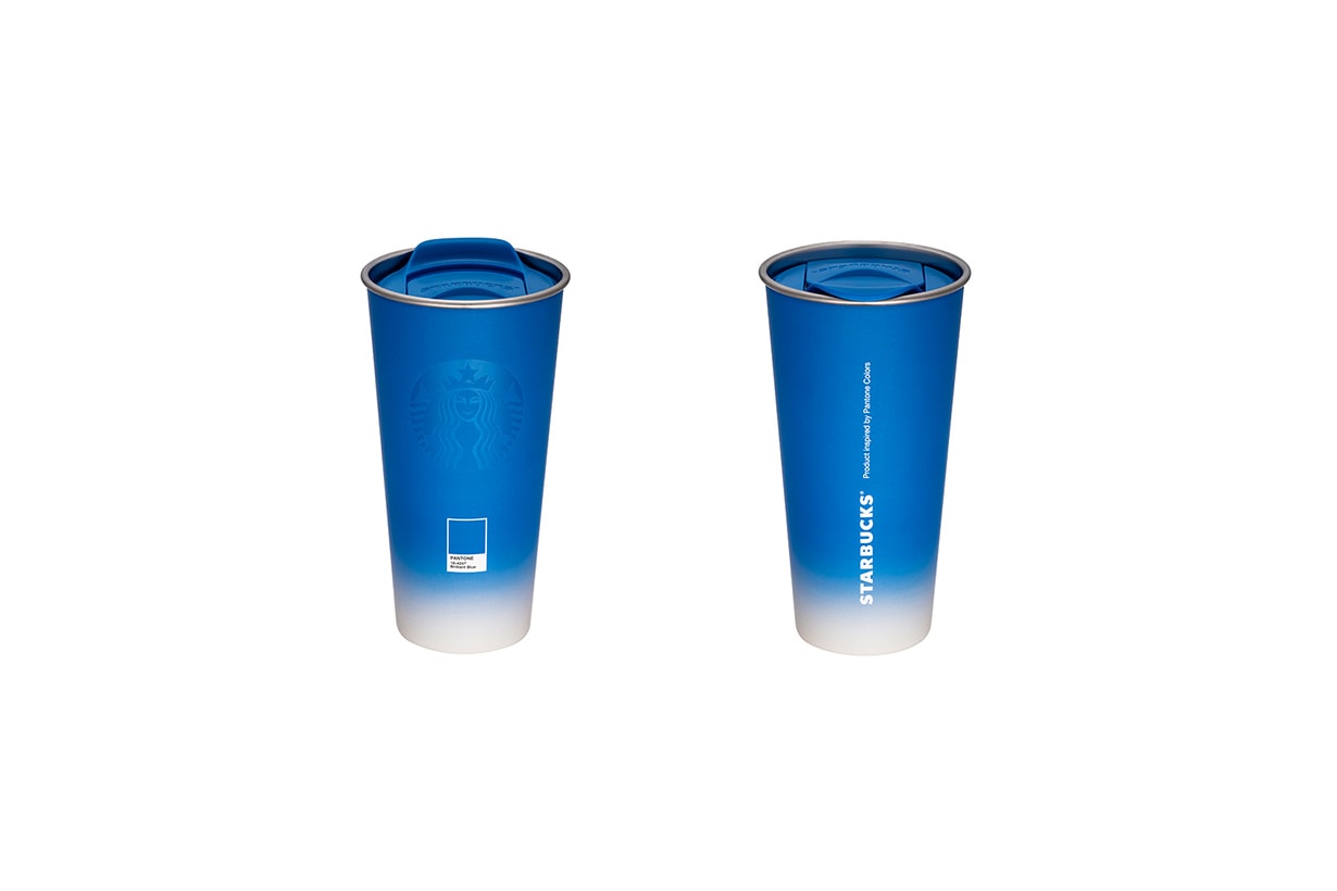 STARBUCKS x Pantone Knockout Pink Cockatoo Brilliant Blue Mug Bottle