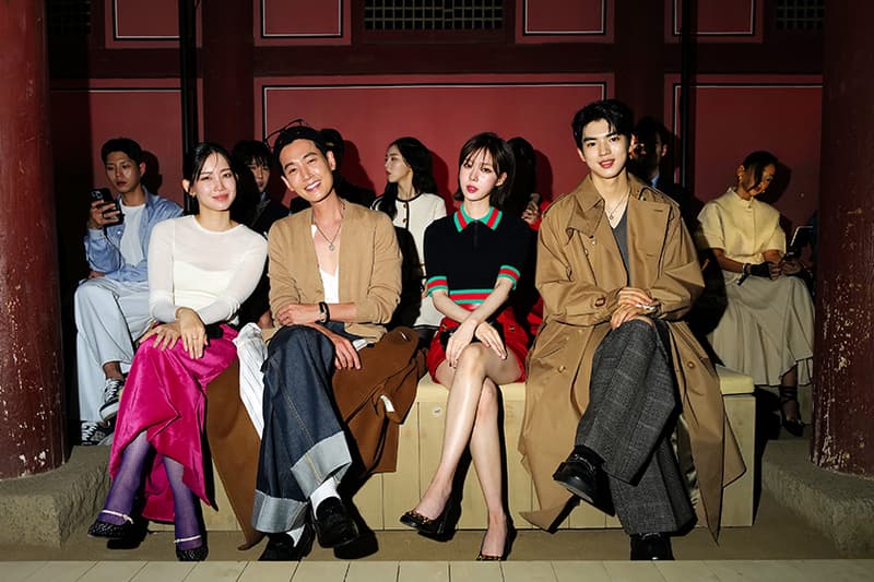 Gucci Cruise 2024 Show Seoul Front Row K-pop star aespa winter Kim Min-jeong