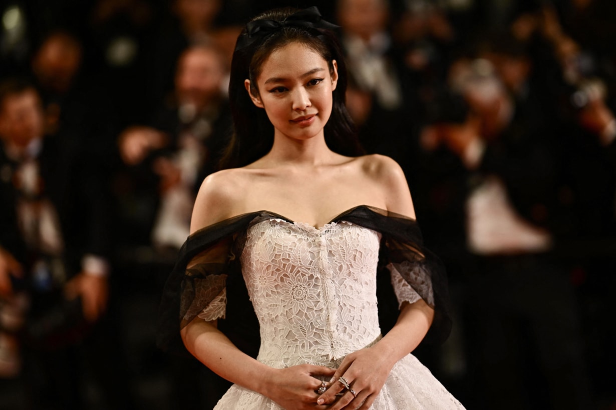 jennie cannes 2023 lily rose depp the idol red carpet live premiere chanel