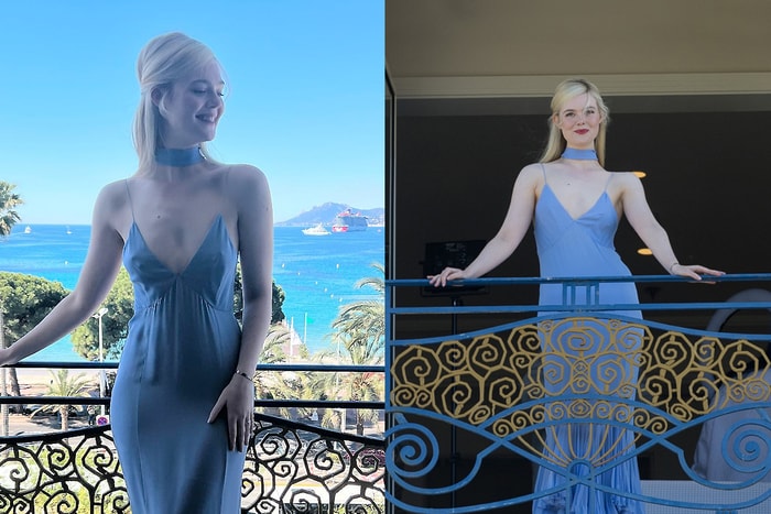 真人 Cinderella？Elle Fanning 在陽台打招呼的照片，讓這件洋裝搜尋率直升！