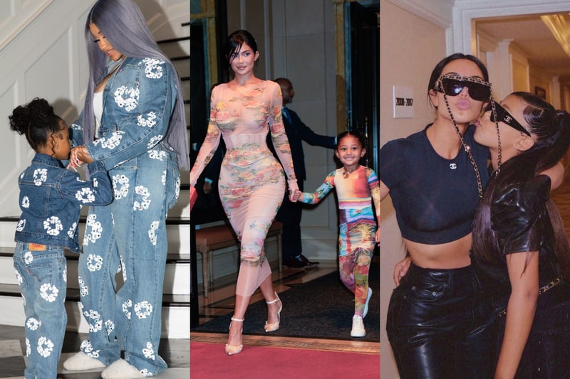 kim kardashian cardi b kylie jenner 母女裝 母親節 Happy Mother's Day Jean Paul Gaultier Chanel