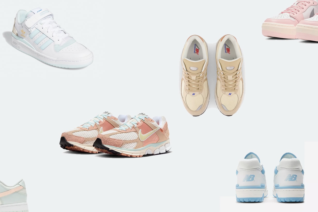Nike、adidas、New Balance、puma 整理 4 大品牌最新款式：穿上溫柔的夏天，10 雙療癒的低飽和粉彩波鞋！