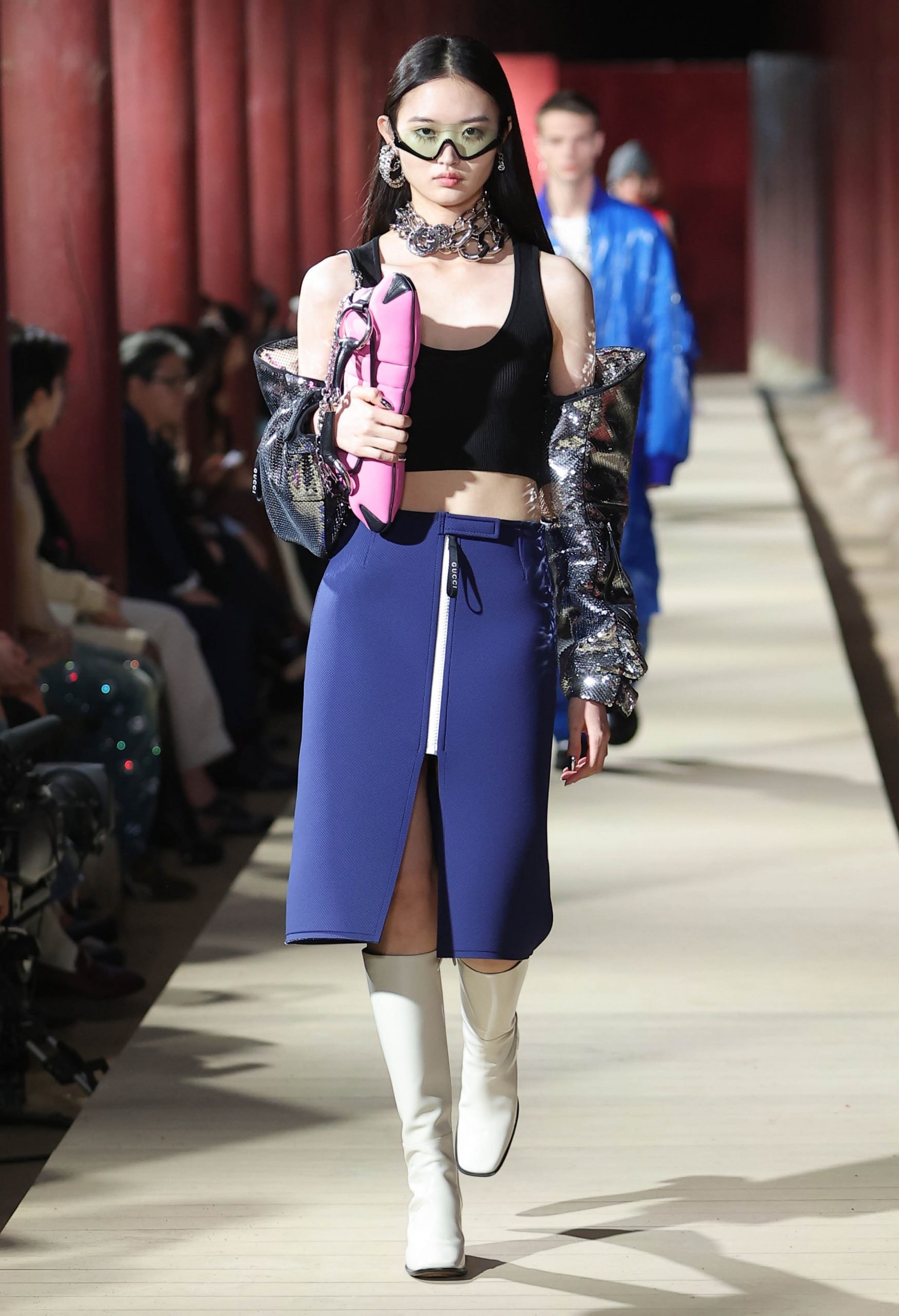 Gucci 2024 pre-spring fashion show runway 