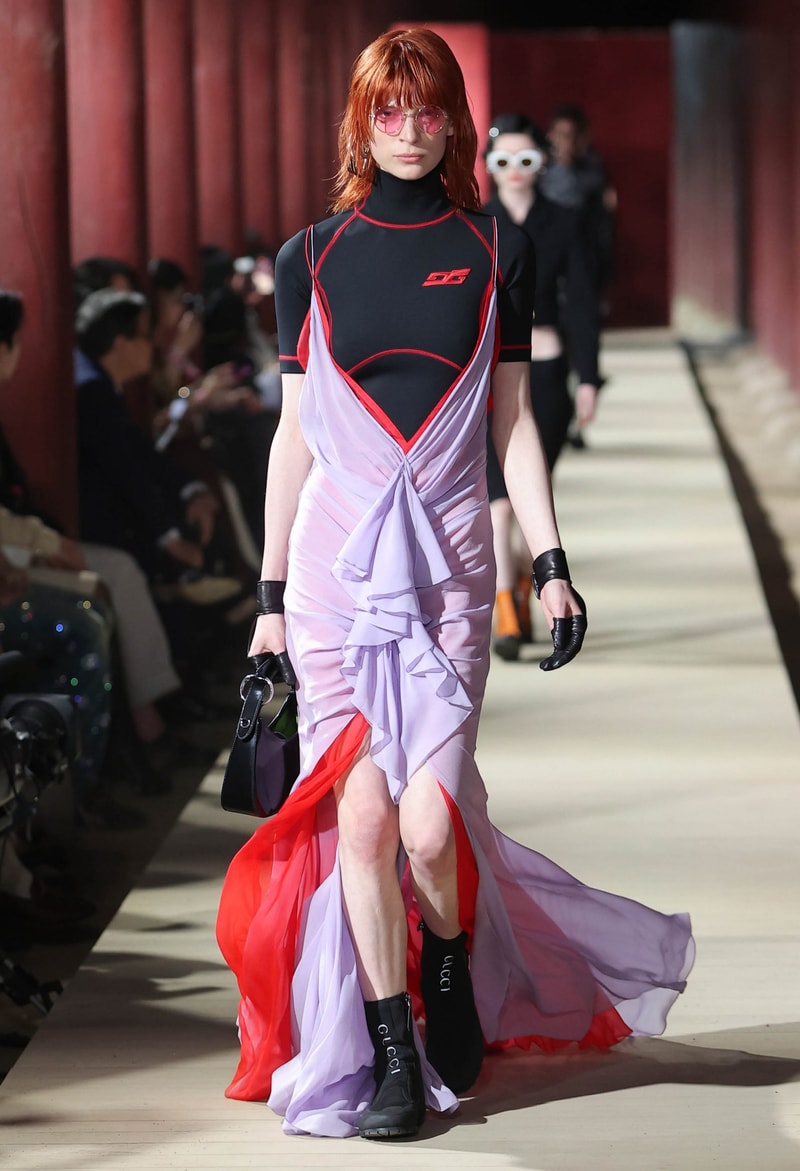 Gucci 2024 pre-spring fashion show runway 