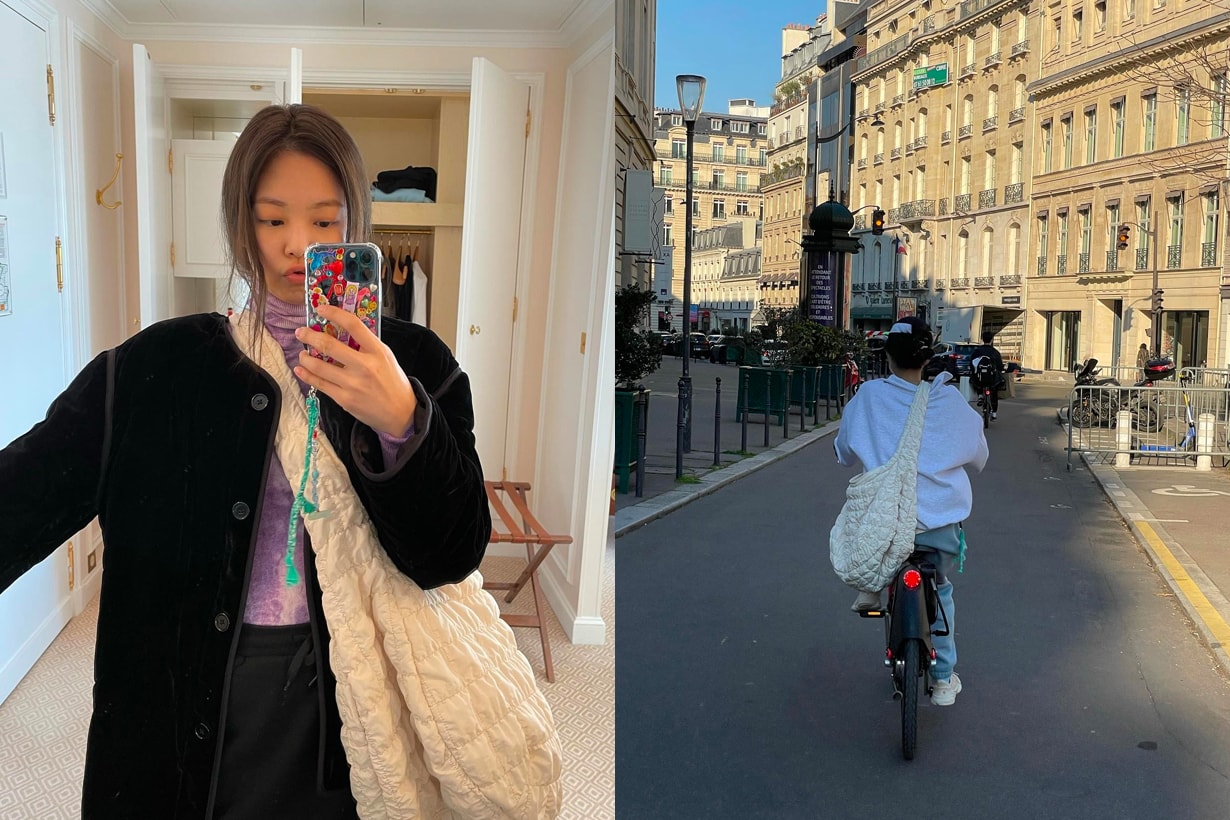 BLACKPINK Jennie COS Quilted Oversized Shoulder Bag seoul pop-up store