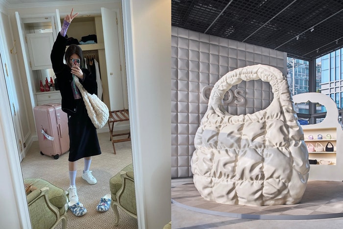 那款因 Jennie 爆紅的 COS 爆谷包,在韓國首爾出現了巨型款!